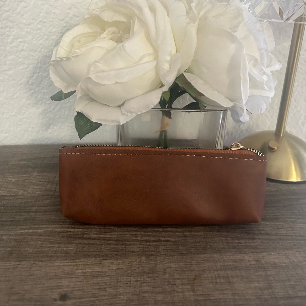 Chic Tan Leather Pouch